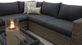 Atlanta wicker loungeset 5-delig – Organic grey - Garden impressions