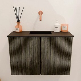 Mondiaz Joya 60cm toiletmeubel shadow met wastafel faye midden zonder kraangat urban