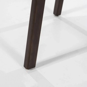 Eleonora Mikky Luxe Eetkamerstoel Walnoot Taupe En Stof