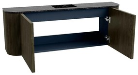 Mondiaz Joya DLux 115cm toiletmeubel ronding links/rechts shadow met wastafel faye midden 1 kraangat lava