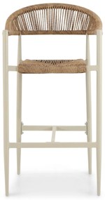 Barstoel Aluminium/rope Taupe-naturel-bruin De Laan Granada