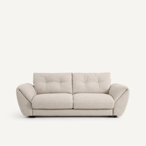 3-zits slaapbank van gestructureerde viscose en linnen, EDGAR