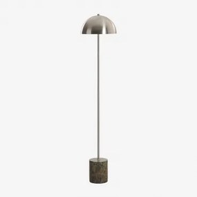 Led Vloerlamp Voor Buiten In Roestvrij Staal En Natuursteen Nicolas Groen Marmer Forest - Sklum