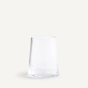Set van 6 geribbelde waterglazen, Strivi