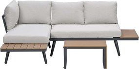 Garden Impressions Tibo loungeset 3-delig - donker grijs