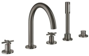 Grohe Atrio 5-gats badrandcombinatie hard graphite geborsteld 29408AL0