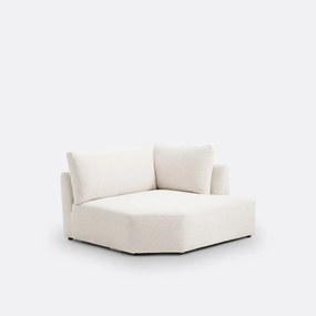 Modulaire hoekbank in getextureerde stof, Monica
