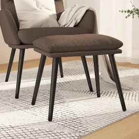 vidaXL Voetenbank 45x29,5x39 cm stof taupe