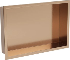 Mexen X-Wall-R nisplank met flens 45 x 30 cm, geborsteld koper - 19C0453010