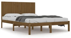vidaXL Bedframe massief hout honingbruin 180x200 cm 6FT Super King