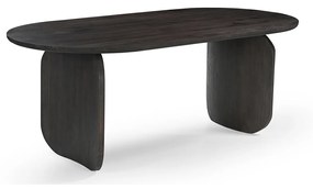 Ovale Eettafel Met Gebogen Poot 200 Cm - 200 X 100cm.