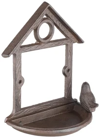 HI Vogelvoederhuisje hangend 18 cm bruin