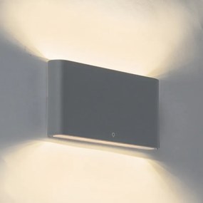 Buiten wandlamp antraciet 17,5 cm incl. LED IP65 - Batt Modern IP65 Buitenverlichting