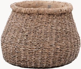 Handgemaakte bloempot Faux-Puff van beton, H 13 cm