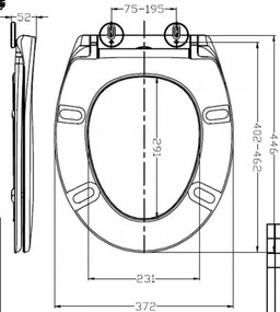 Mueller Sicilië softclose wc bril + deksel mat zwart