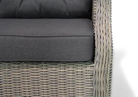 Dining Loungeset Wicker Taupe 6 personen Garden Collections Chicago/Hamilton