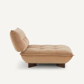 Modulaire fauteuil in stonewashed fluweel, KAORI