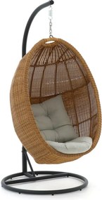 Hangstoel tuin | Manifesto Lucana | Wicker (vlechtwerk) | Taupe | Tuinstoel | Kees Smit Tuinmeubelen