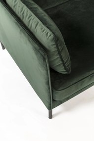 Dimehouse | Hoekbank Peppin 3-zits velvet zithoogte 46 cmzitdiepte 59 cmhoogte 85 cmdikte groen zitbanken velvet banken | NADUVI outlet