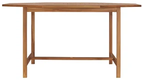 vidaXL Tuintafel 150x150x75 cm massief teakhout