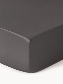 Katoensatijnen hoeslaken Premium