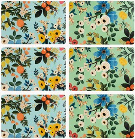 Placemats Fiori Frida, 6-delig