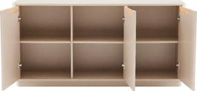 Mat Dressoir Grijsbeige 152 Cm - 152x40x75cm.