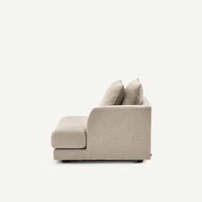 Halve bank rechts, modulair, in tweed, TIBERIO