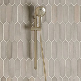 Saniclear Brass glijstangset met 2 standen handdouche geborsteld messing - mat goud