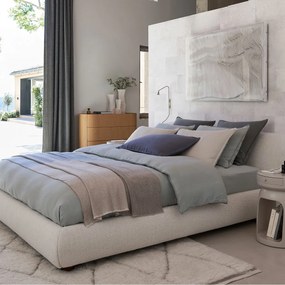 Muurdecoratie in witte leren stroken, Ondor