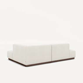 Rechte hoekbank in linnen fluweel, JACOPO