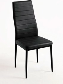 Set 4 Lauter Kunstlederen Stoelen