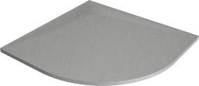 Mexen Bert halfcirkel douchebak SMC 80 x 80 cm, grijs - 4KR618080