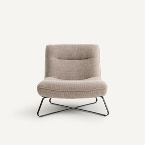Fauteuil in gemêleerde structuurstof, HELMA
