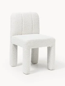 Bouclé gestoffeerde stoel Lukas