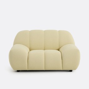 XL fauteuil, gewatteerde stof, NURIA