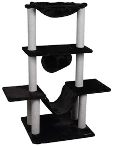 FLAMINGO Kattenkrabpaal Hamza 60x57x122 cm zwart
