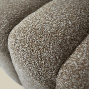 Bankje Zachte Stof Taupe 180 Cm