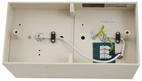 Moderne opbouwspot beige G9 draai- en kantelbaar 2-lichts - Box