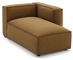 Modulaire longchair van getextureerde stof, Seven