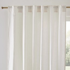 Gordijn met verdekte lussen linnen/fluweel, Onega x Velvet