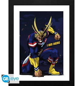 Ingelijste poster My Hero Academia - All Might