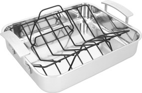 Demeyere Industry 5 Braadslede met rooster 39 x 33 cm - Industry 5 - Demeyere