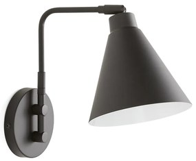 Wandlamp in metaal met verstelbare arm, Hiba
