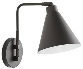 Wandlamp in metaal met verstelbare arm, Hiba