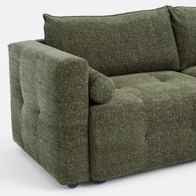 Hoekslaapbank van gemêleerde chenille, MASI