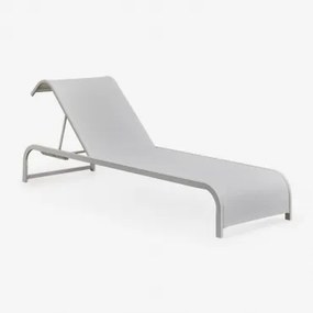 Marietta Verstelbare Ligstoel Van Staal Wit - Sklum