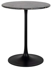 Richmond Interiors Carlten Bistro Tafel Rond Zwart Marmer - 65 X 65cm.