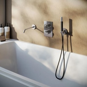 Saniclear Talpa Pro thermostatische inbouw badkraan met handdouche chroom