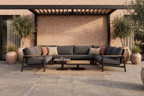 Hoek loungeset 5 personen Aluminium/Rope Grijs  Coco Ralph